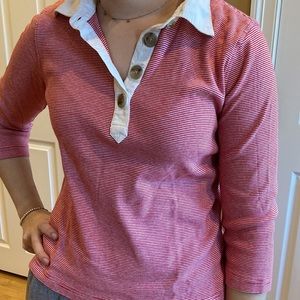 Banana Republic 3/4 length sleeve polo